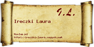 Ireczki Laura névjegykártya